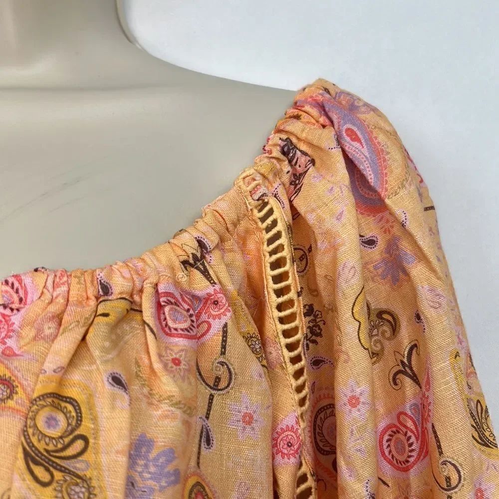 Charlie Holiday/Anthropologie Paisley Josie Blouse - NWT - size medium (size 6) - Picture 10 of 13
